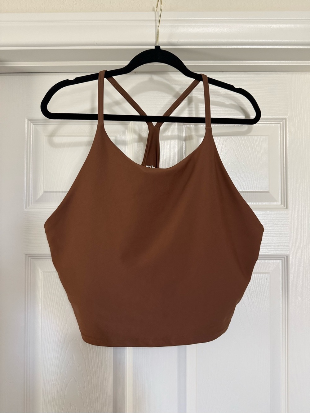 Old Navy Active PowerSoft Longline Sports Bra Mocha Brown XXL